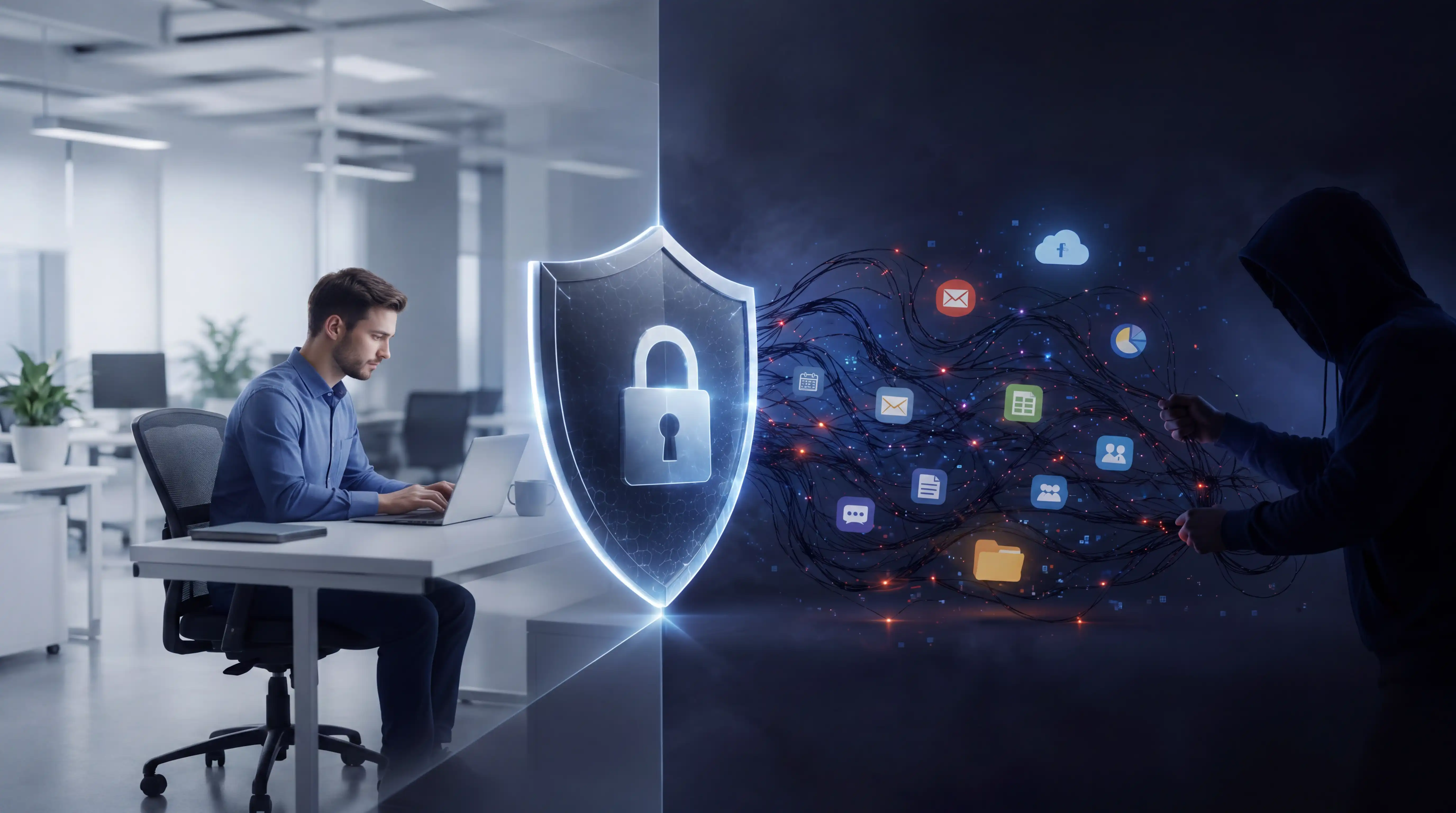 Shadow IT risk affecting business security through unauthorized applications and unmanaged cloud services